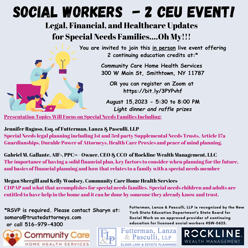 Social Workers 2 Cue Event August 15 2023
